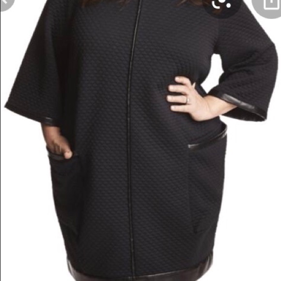 Melissa McCarthy Black Quilted Tunic Dress, M - Picture 10 of 12